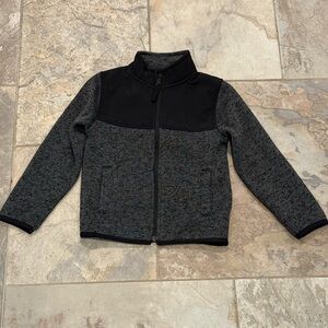 The Children's Place Black and Gray Fleece Jacket size XS/ 4